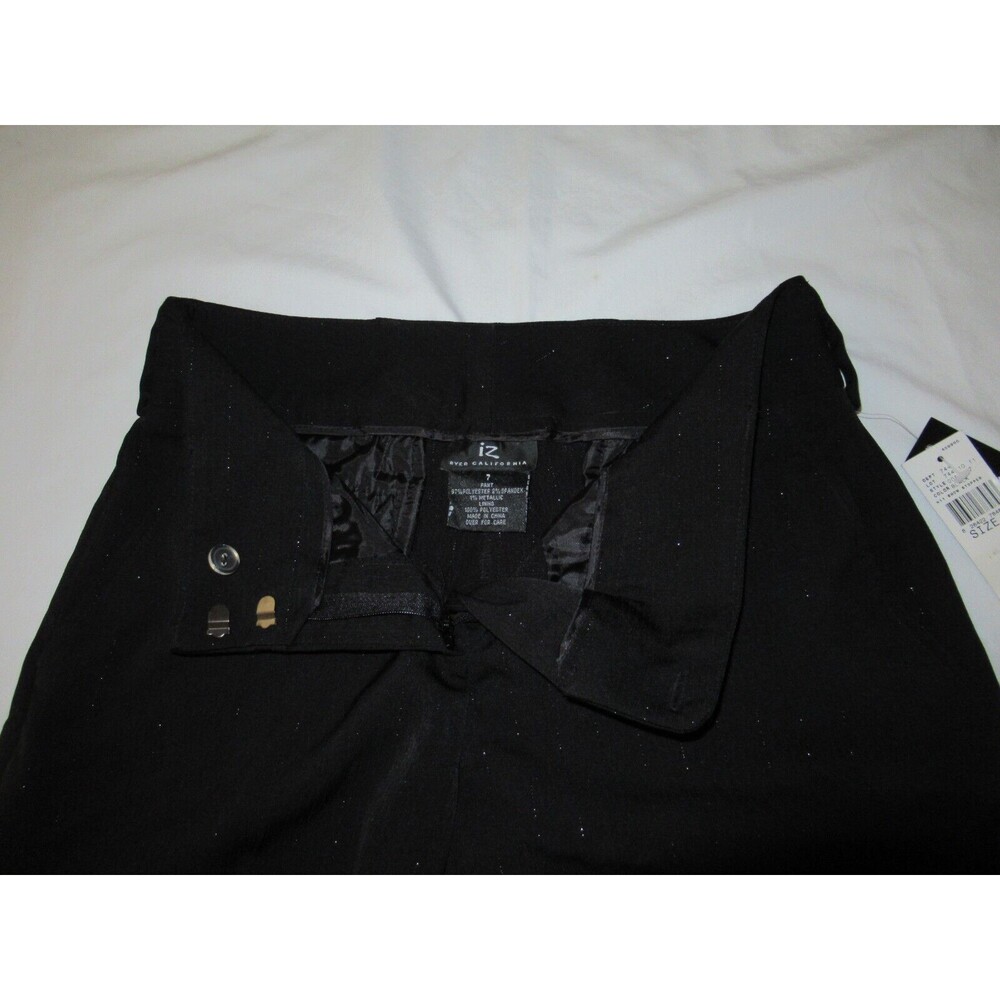IZ BYER CALIFORNIA Show Stopper Dress Pants Stretch Sz 7 Metallic Pin Stripes - Picture 5 of 10